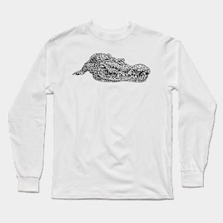 Crocodile tshirt hand drawn croc Long Sleeve T-Shirt